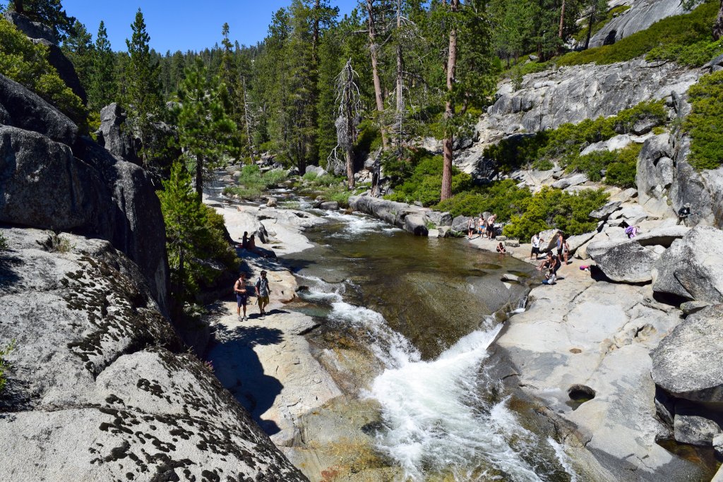 a pool of water on a mountain