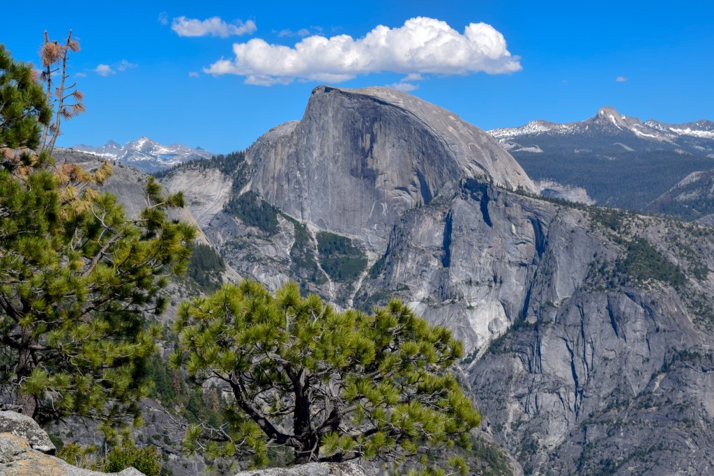half dome in Yosemite
