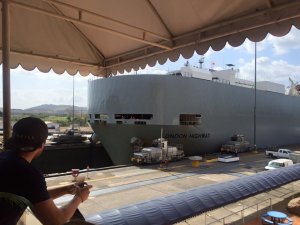 view from the panama canal