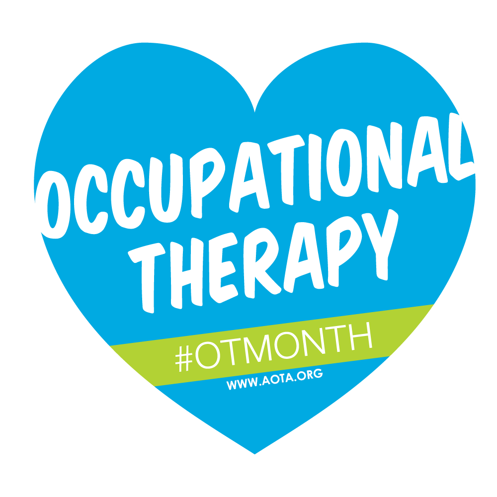 a graphic that says occupational therapy month