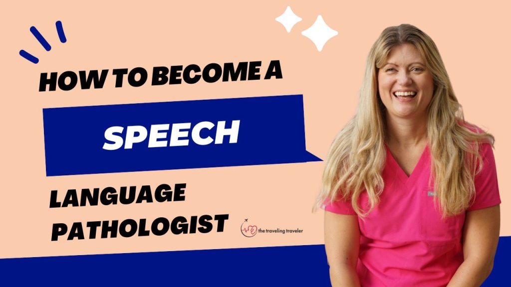 a women standing next to the words 