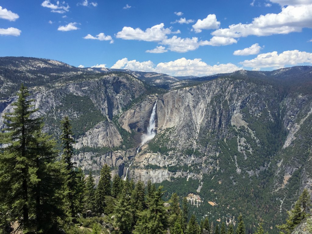 a picture of upper Yosemite Falls