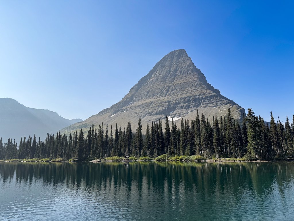 Hidden Lake with Reynolds Mountain in the background