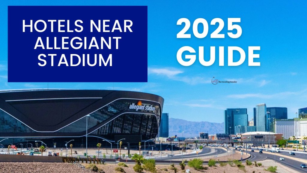 a picture of Allegiant Stadium with the text 