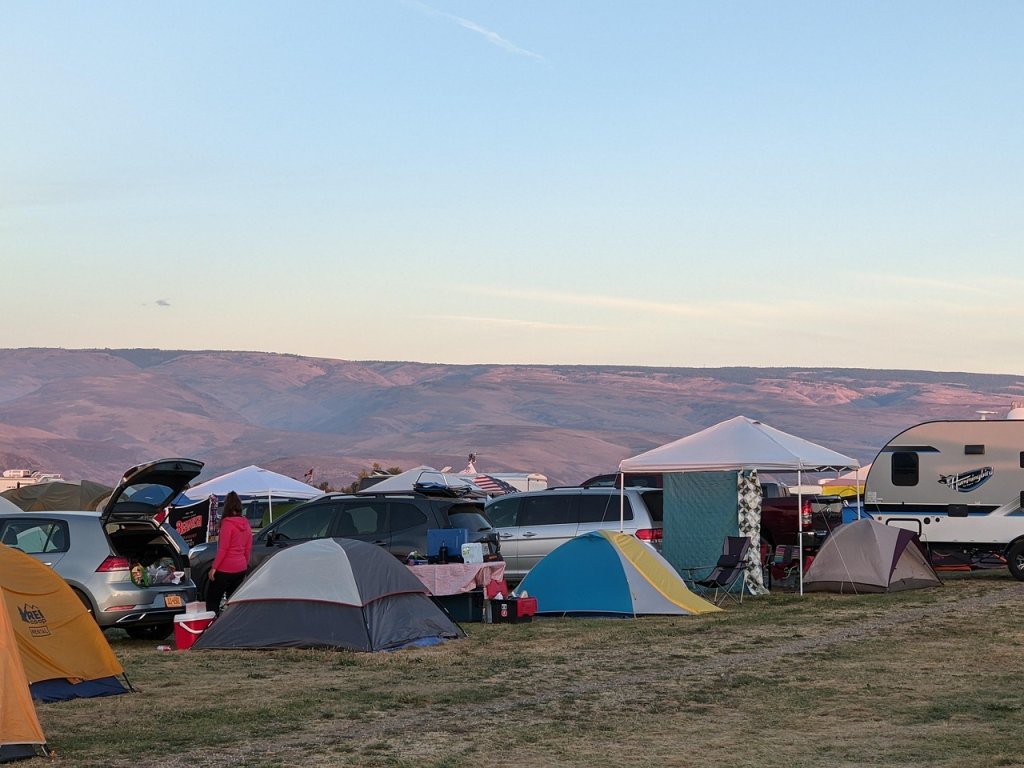 camping at The Gorge