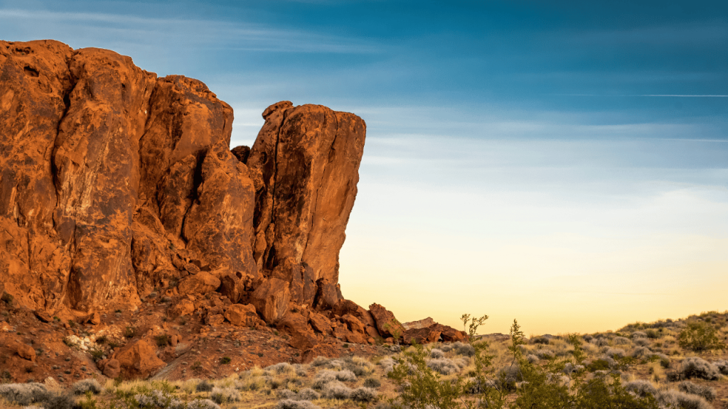 valley of fire sunset