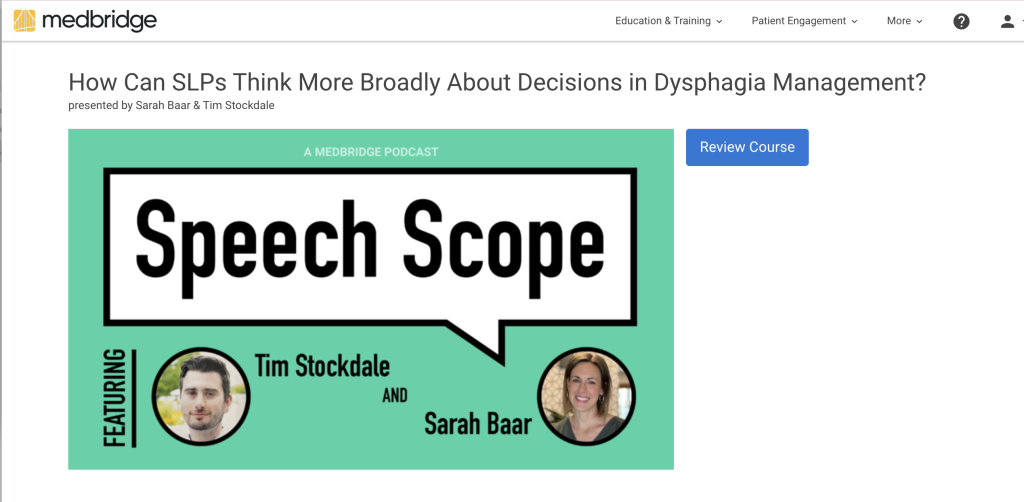 a picture of MedBridge website