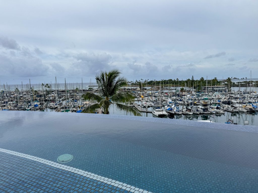 pool over a harbor